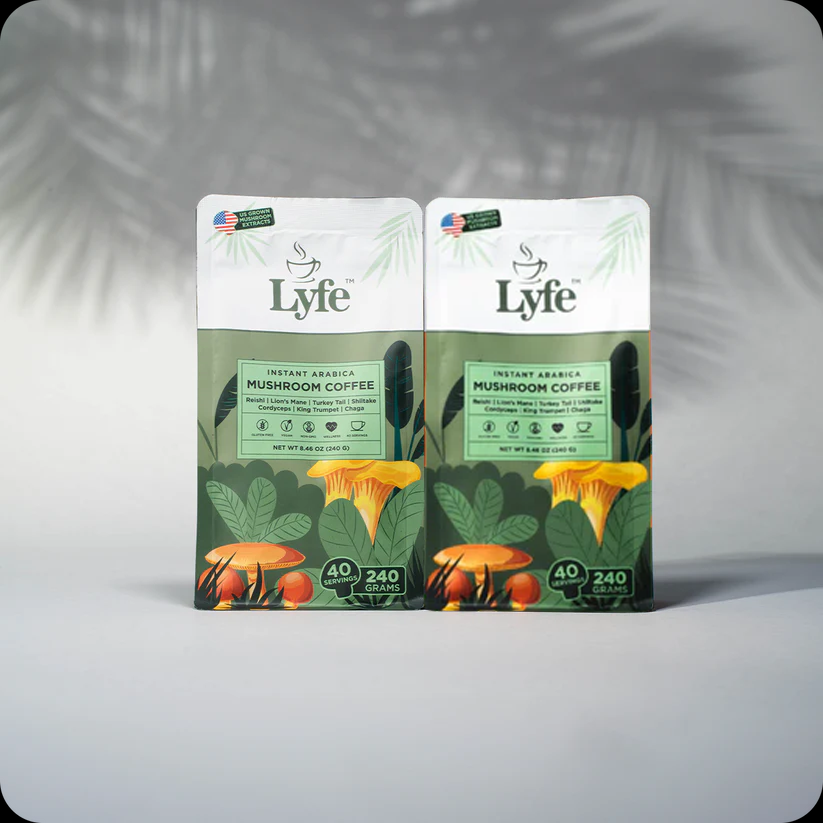 Lyfe Mushroom Coffee Regular Two Pack