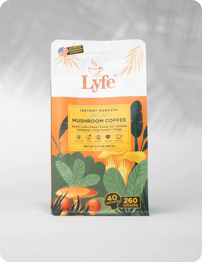 Lyfe Brew Decaf Mushroom Coffee